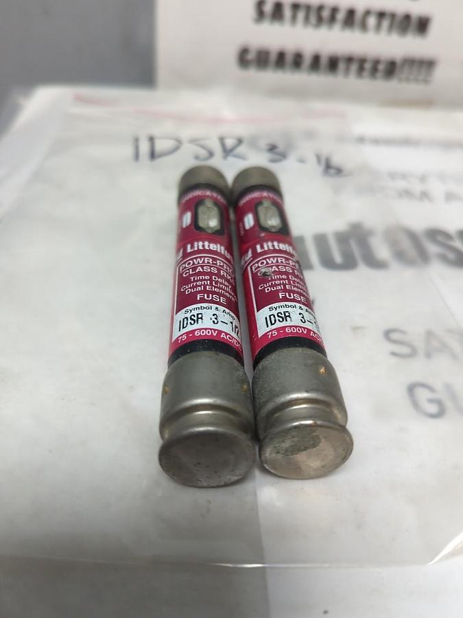 LITTELFUSE,IDSR-3-1/2,INDICATOR 3-1/2 AMP FUSE LOT OF 2 NOS