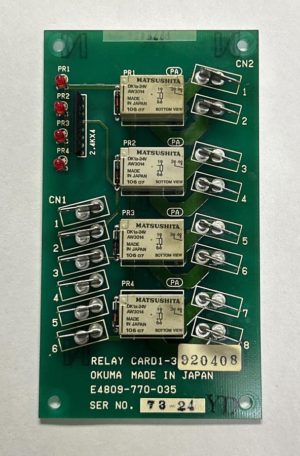 Used OKUMA,E4809-770-035,RELAY BOARD