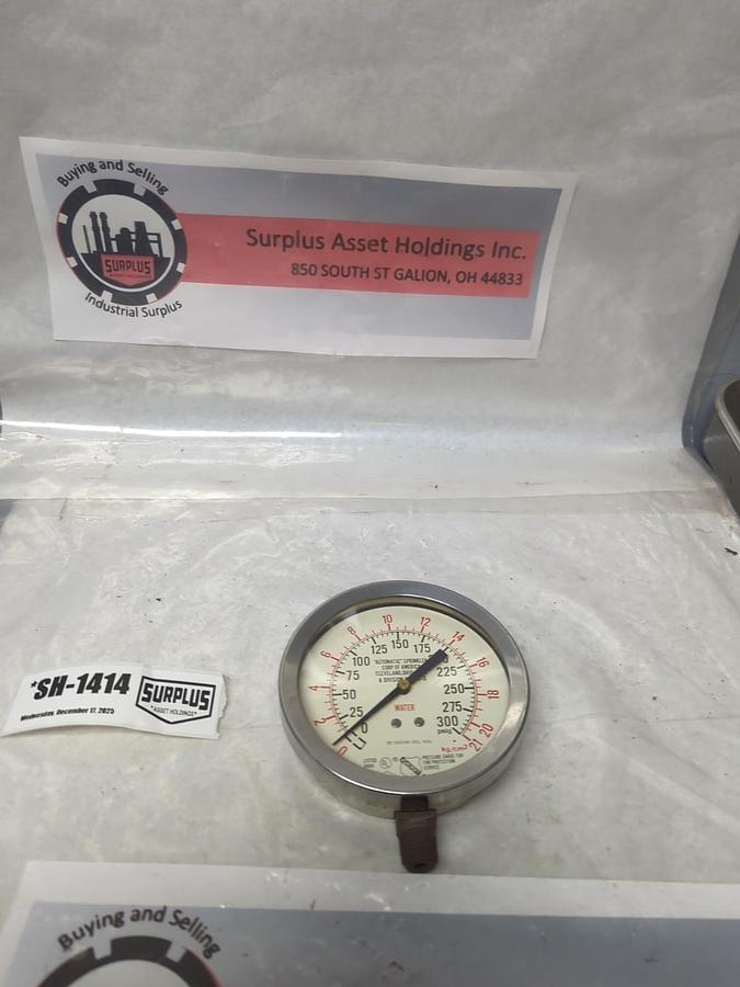 Used ASHCROFT,35-2000A-02L-XUL,GAUGE 0-300PSIG PRE-OWNED