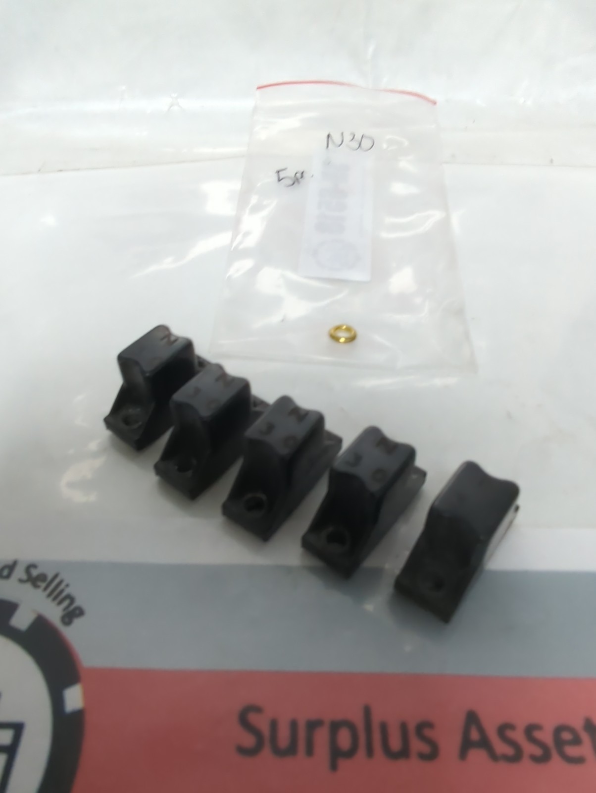 Used ALLEN BRADLEY,N30,THERMAL OVERLOAD PROTECTION HEATER ELEMENT LOT OF 5 PRE-OWNED
