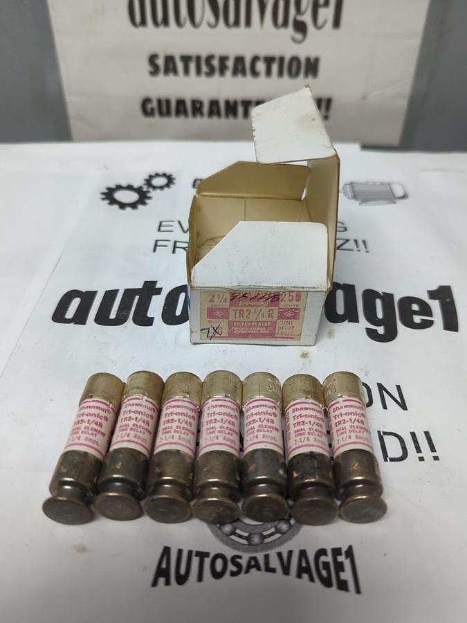 GOULD SHAWMUT,TR2-1/4R,TRI ONIC 2-1/4 AMP FUSES BOX OF 7 NEW