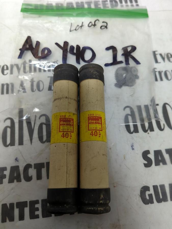 SHAWMUT,A6 Y40 1R,AMP-TRAP FUSE LOT OF 2 NOS