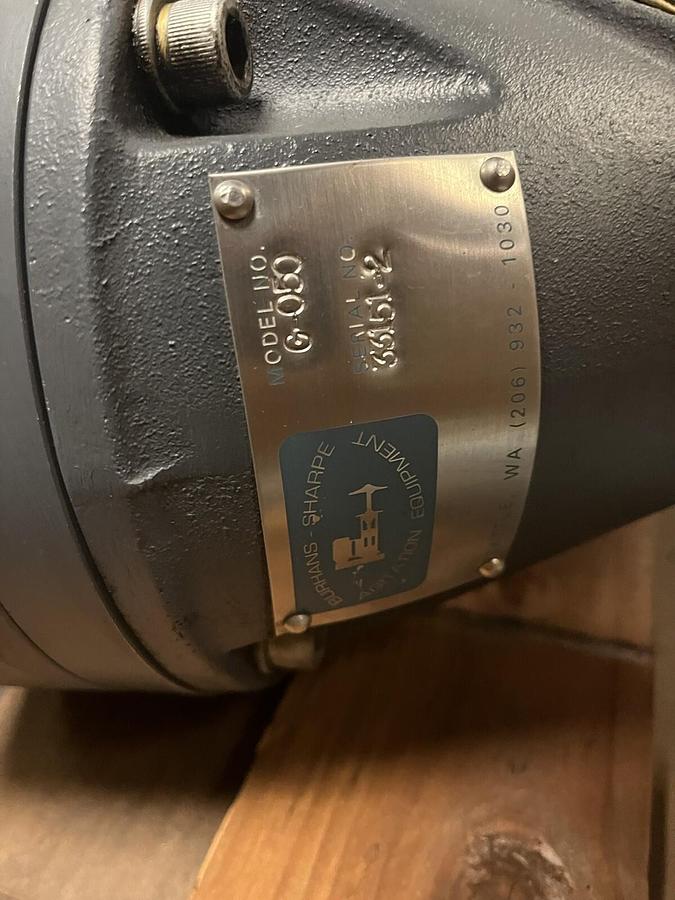 Used SHARPE,G-050,MOTORIZED MIXER 1/2HP 3PH 208-230/460V