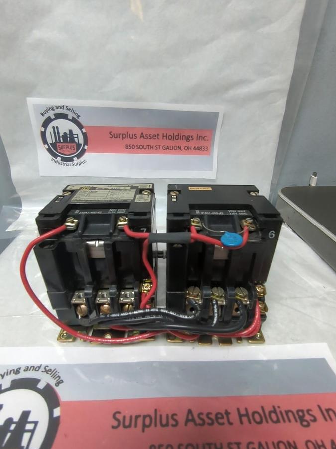 Used SQUARE D,836 SB94,REVERSING STARTER/CONTACTOR 600VAC SIZE 0 PRE-OWNED