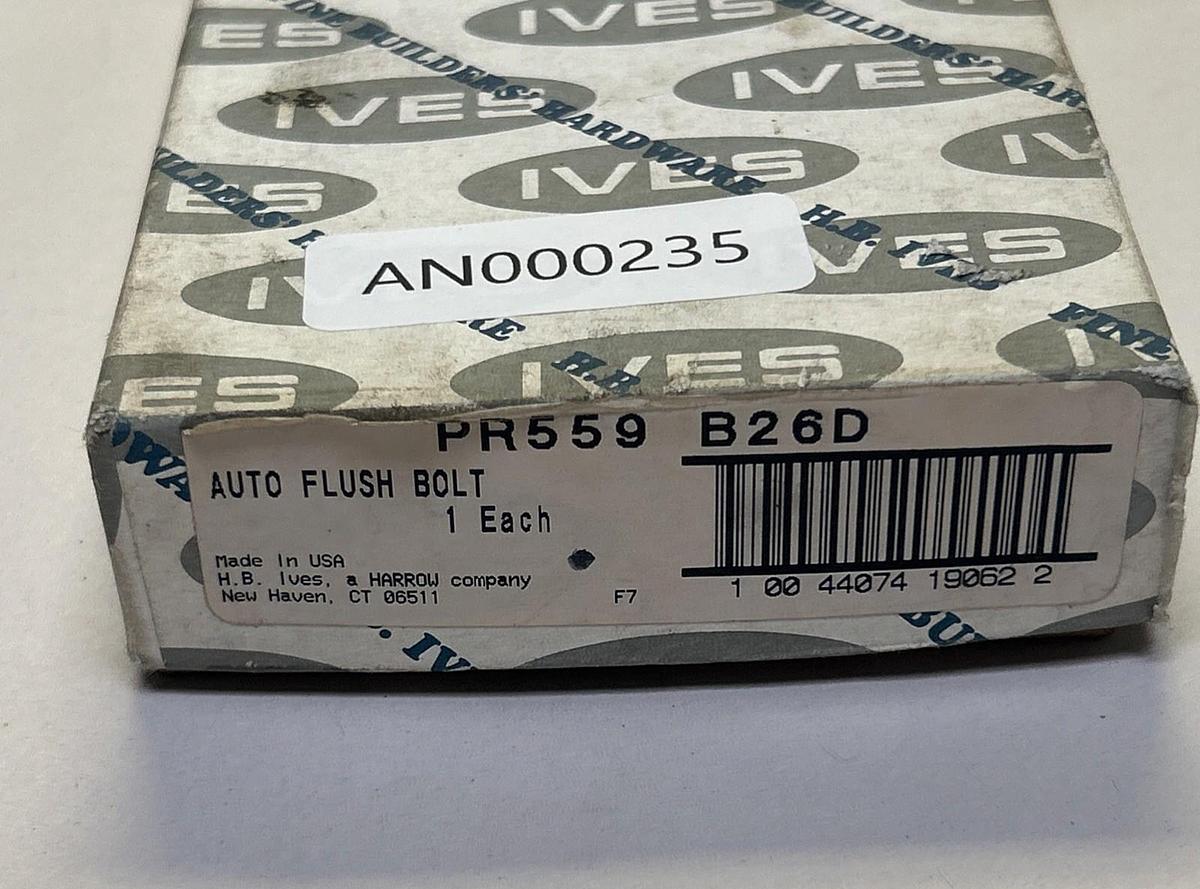 IVES,PR559B26D,AUTO FLUSH BOLT NOS