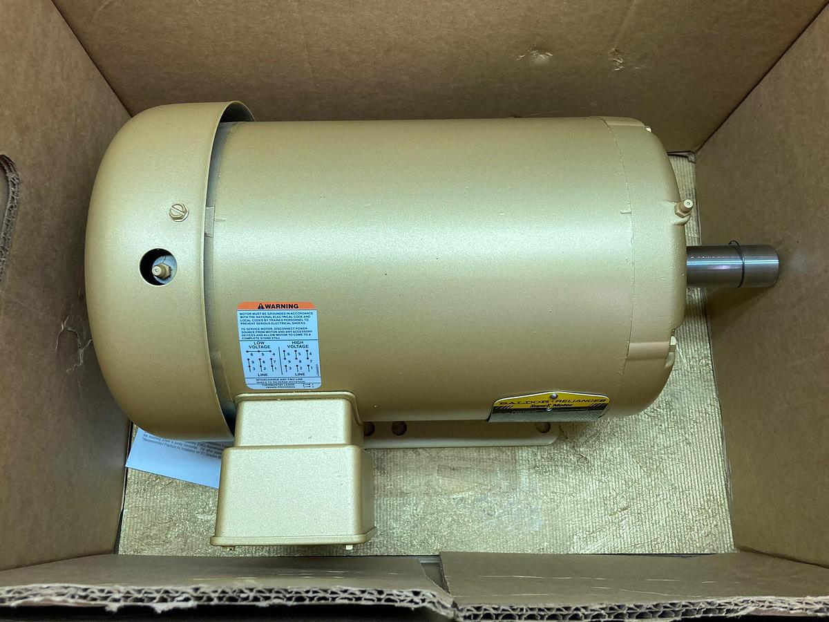 Baldor,EM3607T,3-Phase Motor 1.5HP 1165RPM 182T 208-230/460V