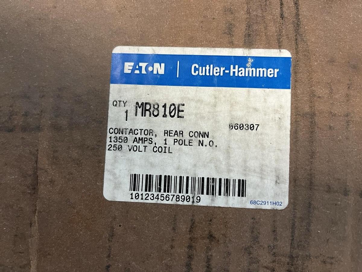 EATON,MR810E,DC CONTACTOR 1350AMPS COIL 250VDC