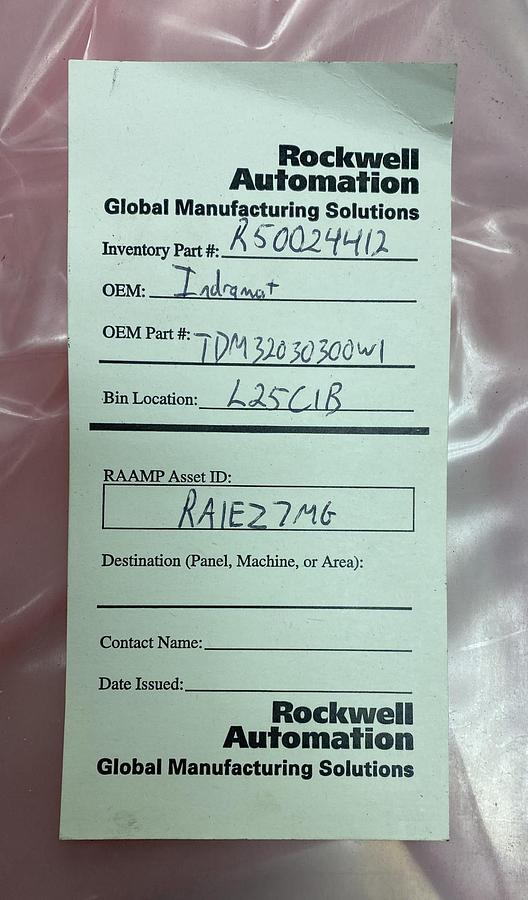 Used INDRAMAT,TDM3.2-030-300-W1,SERVO DRIVE REFURBISHED