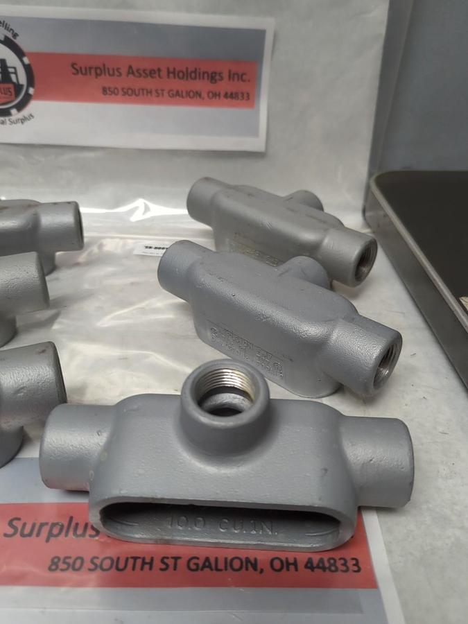 APPLETON,T27,FM7 CONDUIT BODY 3/4 INCH LOT OF 6 NOS