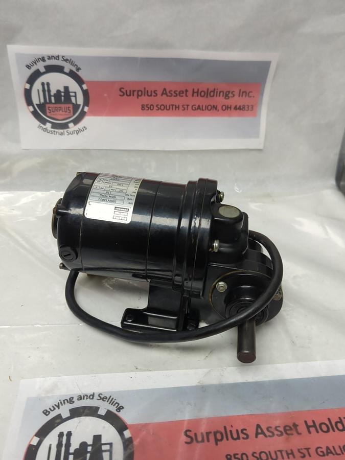 Used BODINE,NSH-12RG,ELECTRIC GEAR MOTOR 7.2RPM 115V 1/50HP PRE-OWNED