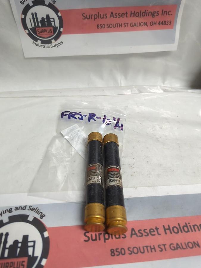 Used COOPER BUSSMANN,FRS-R-6-1/4,FUSETRON 6-1/4 AMP FUSE LOT OF 2 PRE-OWNED