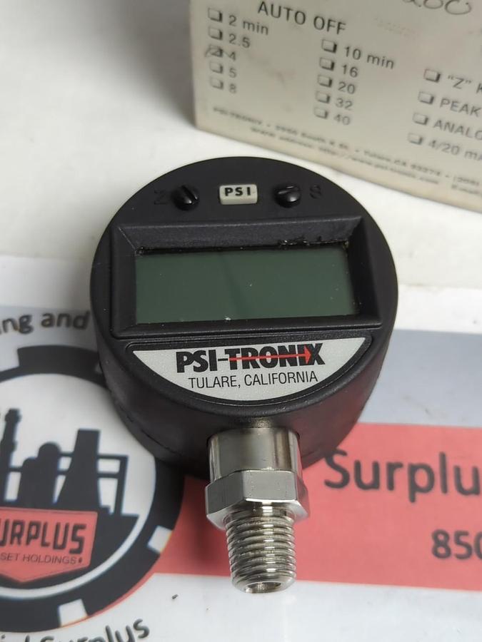 Used PSI-TRONIX,PG5000-200,DIGITAL PRESSURE GAGE NOS