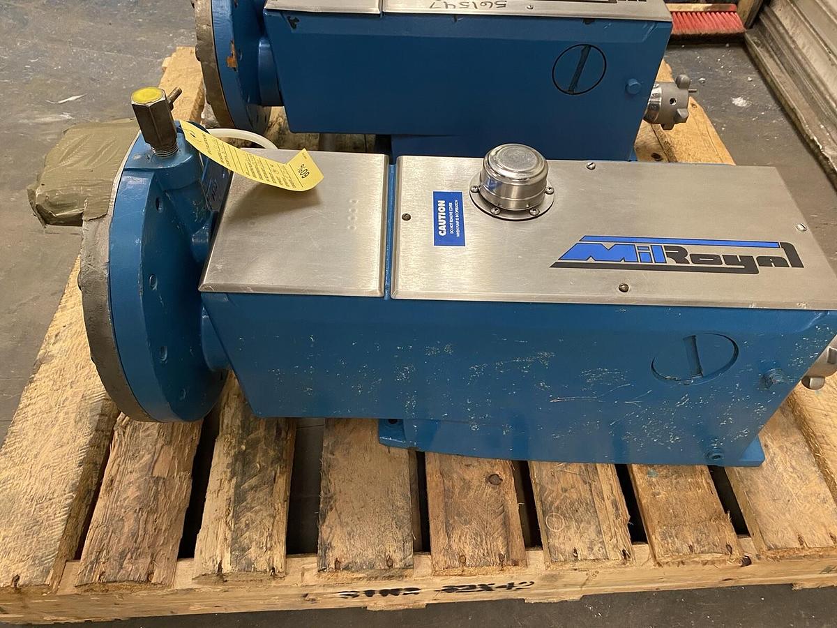 Used MILTON ROY,MILROYAL, METERING PUMP 1-1/2 INCH NPT 1/2HP