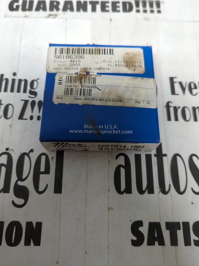 MARTIN,50TB14 1008,TAPERED BUSHED SPROCKET 14 TEETH NOS