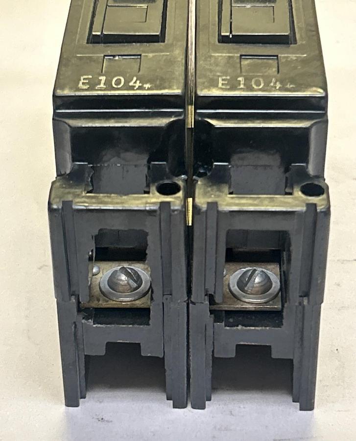 Used GENERAL ELECTRIC,TE1015,CIRCUIT BREAKER 15A 120V 1P LOT OF 2