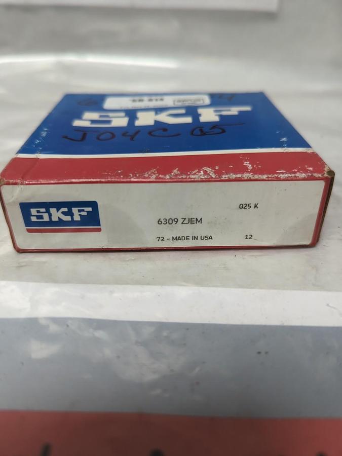 SKF,6309 ZJEM,DEEP GROOVE BALL BEARING NOS