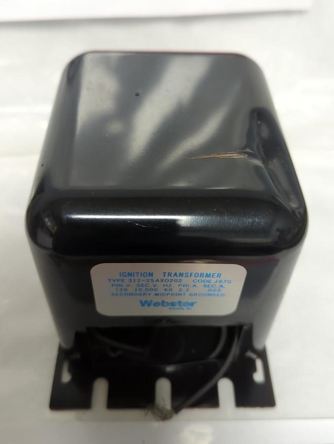 Used WEBSTER,312-25AX0202,IGNITION TRANSFORMER PRE-OWNED