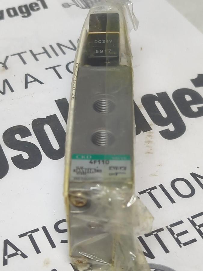 CKD,4F110-06,SOLENOID VALVE 24 V DC NOS