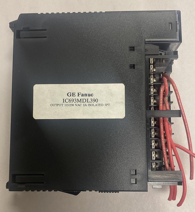 Used GE FANUC,IC693MDL390E,OUTPUT 120/240 VAC 2A ISOLATED 5PT