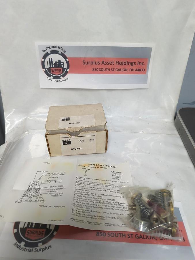 ROSS,692K87,VALVE BODY SERVICE KIT NOS