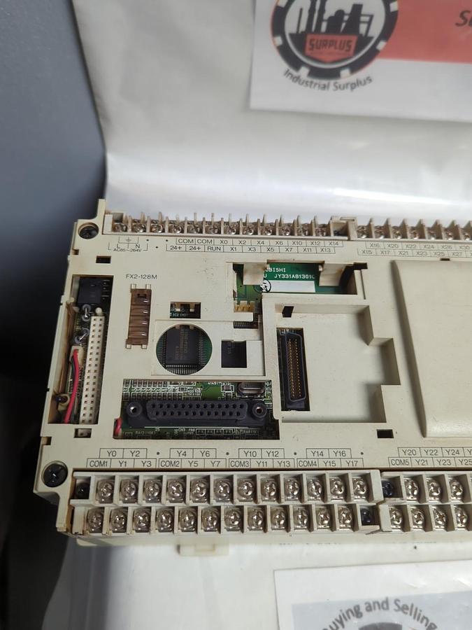 Used MITSUBISHI,FX2-128MR,PROGRAMMABLE CONTROLLER AC85-264V 50/60HC PRE-OWNED