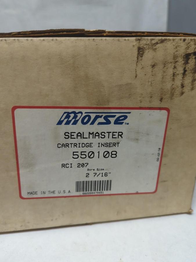 SEALMASTER,550108,CARTRIDGE INSERT BEARING 2-7/16 INCH RCI 207 NOS