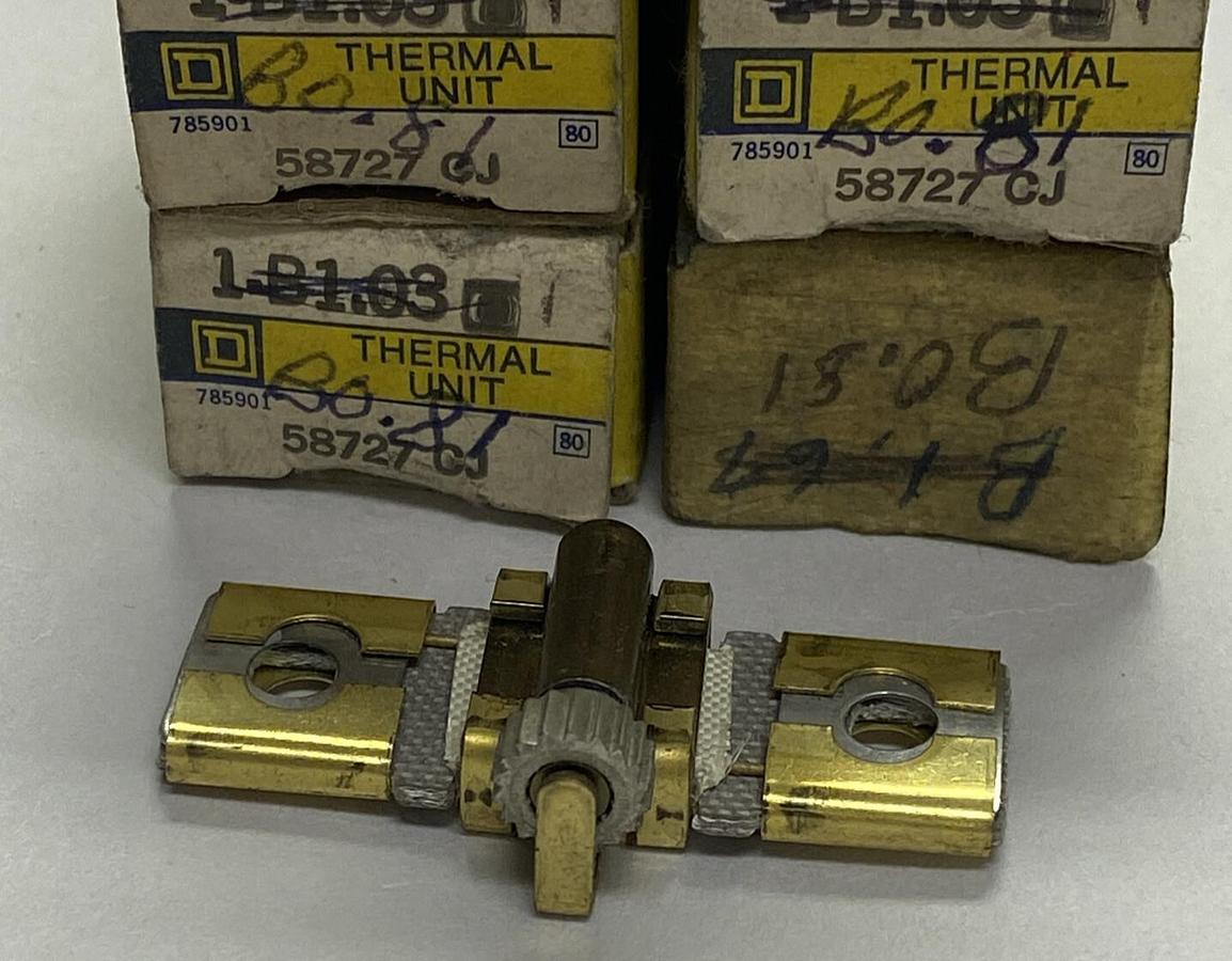 SQUARE D,B0.81,THERMAL OVERLOAD HEATER ELEMENT LOT OF 5 NOS