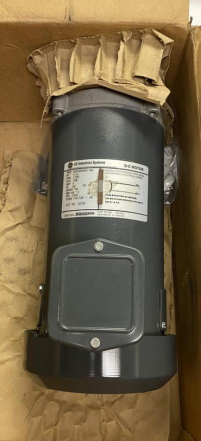 GENERAL ELECTRIC,5BPA56NAG10A,MOTOR 4A 3/4HP 1800RPM 200VDC 3PH NEW