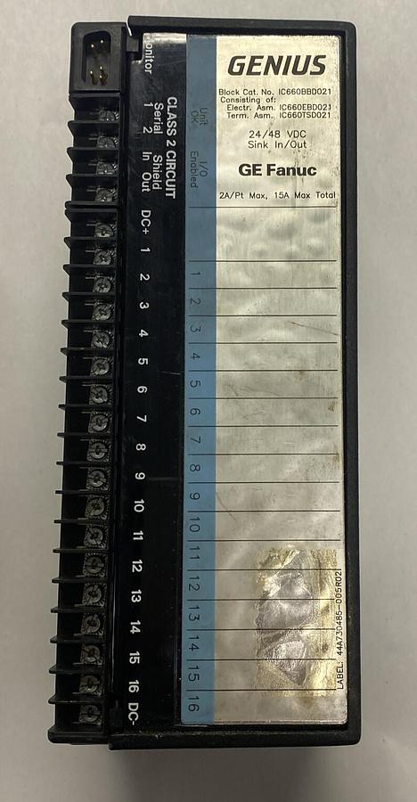 Used GE FANUC,IC660BBD021,SINK I/O BLOCK