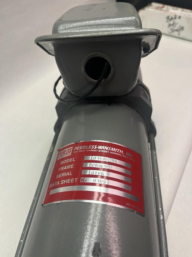 Used PEERLESS-WINSMITH,183-04-0038,SERVO MOTOR DPM4LS2