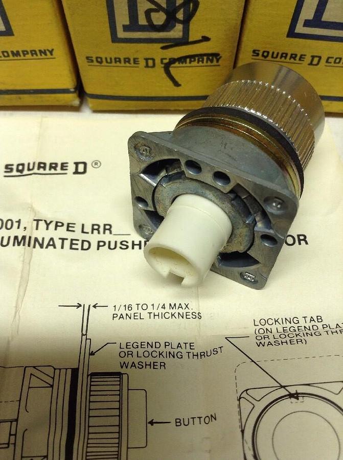 Square D,LRR1B,Push Button Operator LOT of 5 Class 9001