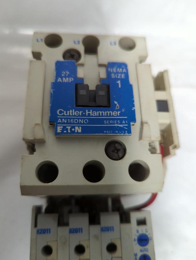 Used CUTLER HAMMER,AN16DN0,SERIES A1 CONTACTOR ASSEMBLY 27 AMP PRE-OWNED
