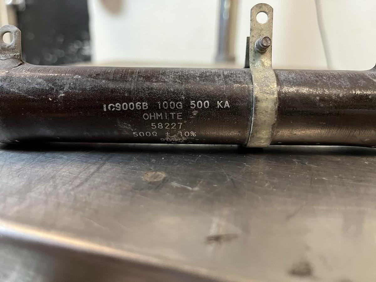 Used OHMITE,IC9006B-100G-500-KA,RESISTOR