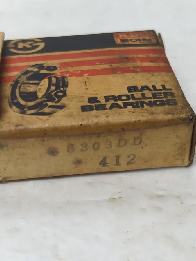 KBC,6303DD,DOUBLE SEALED BALL BEARING NOS