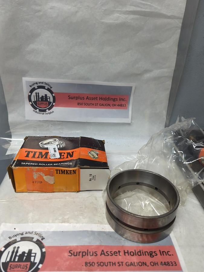 TIMKEN,472D,DOUBLE ROLLER BEARING CUP NOS