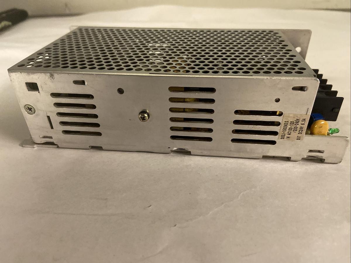 Used Omron,S82J-15024DD,Power Supply Input 100-120V/200-240VAC Out 24VDC 6.5A