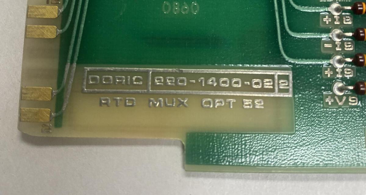 Used DORIC,220-1400-02 RTD MUX OPT52,PC BOARD LOT OF 2