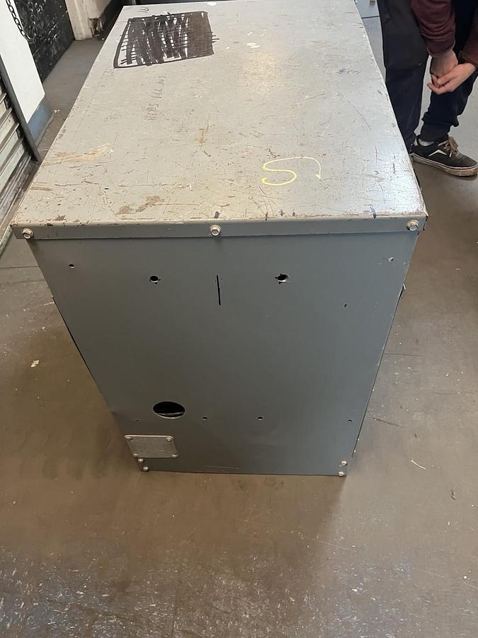 Used SQUARE D,75T3H,TRANSFORMER 75KVA 3PH HV 480V LV 208Y/120V