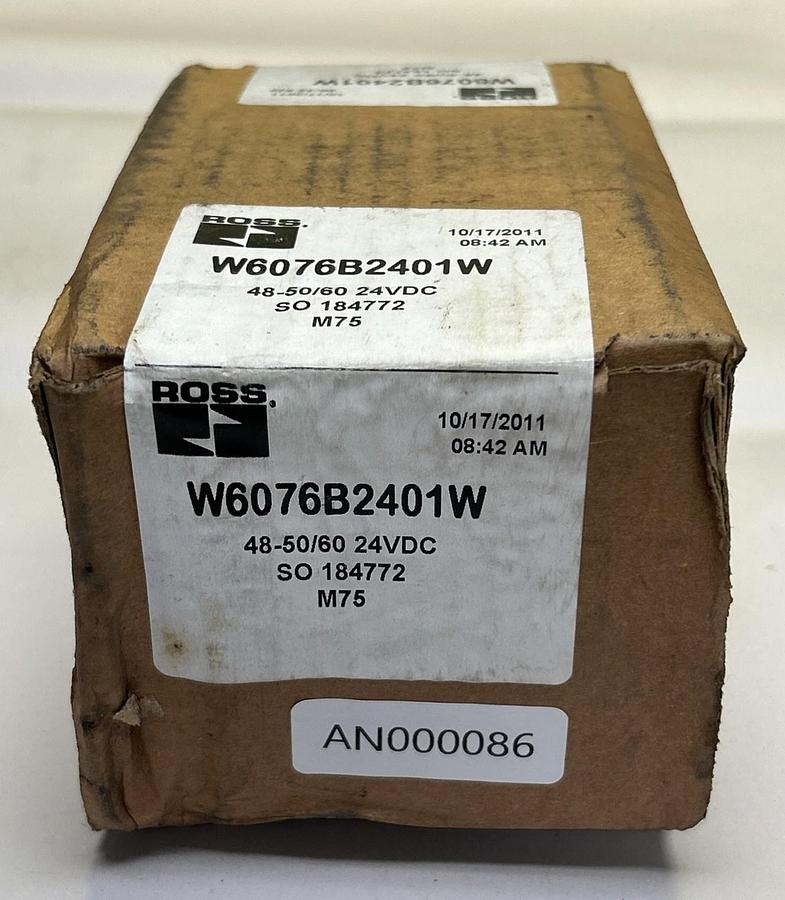ROSS CONTROLS,W6076B2401W,PILOT CONTROLLED SOLENOID VALVE NOS