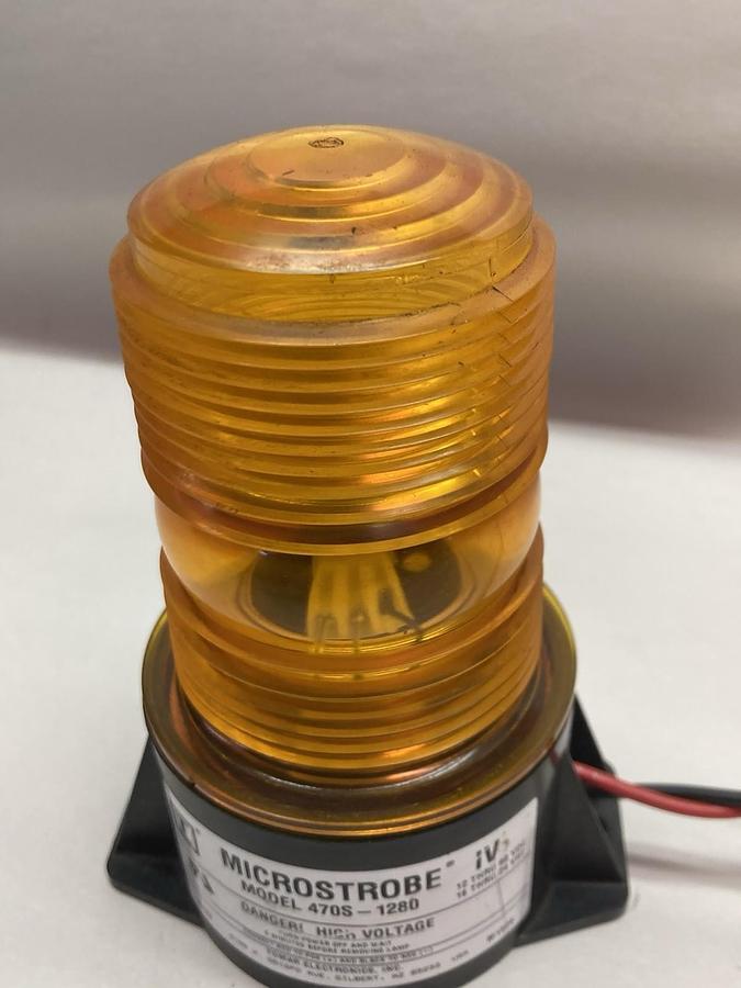 Tomar Microstrobe IV,Model 470S-1280,Orange Strobe Beacon Light