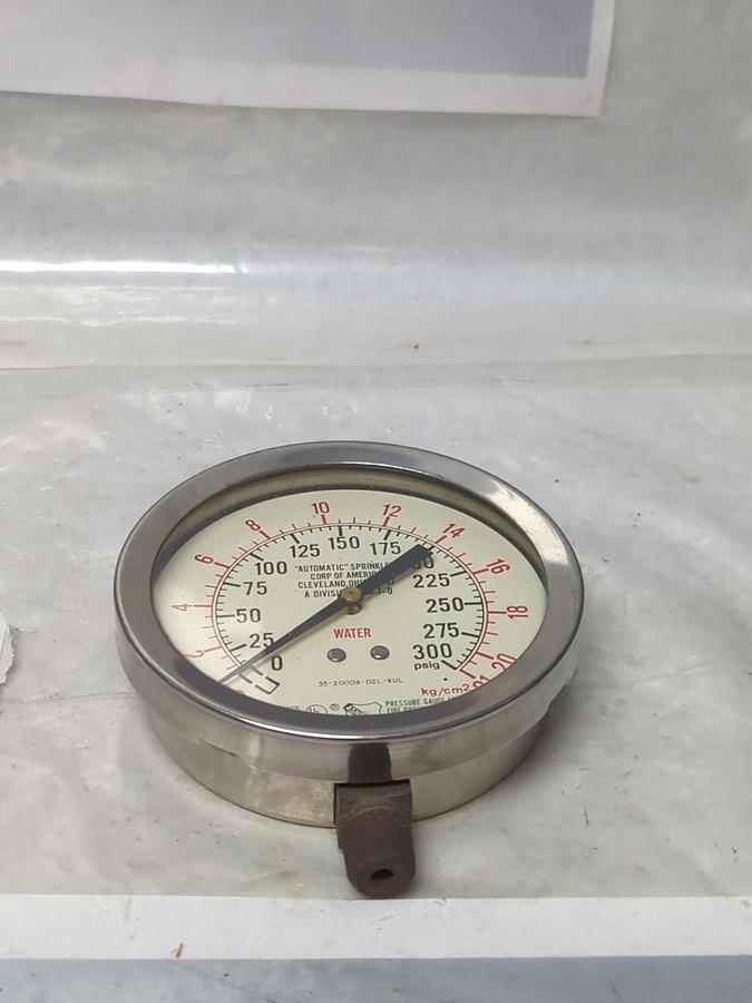 Used ASHCROFT,35-2000A-02L-XUL,GAUGE 0-300PSIG PRE-OWNED