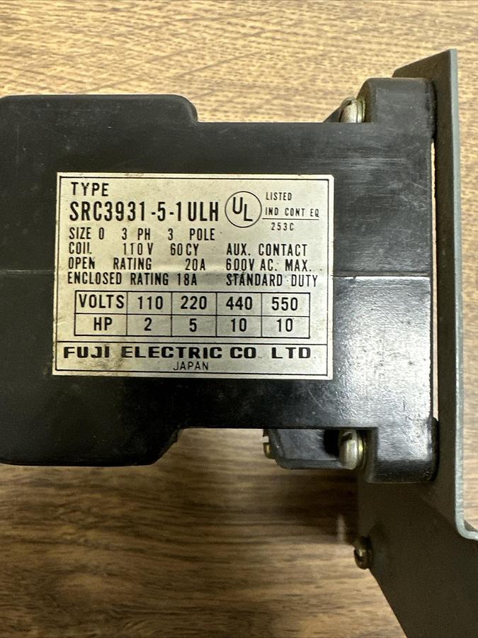 Used Fuji Electric,SRC3931-5-ULH,Magnetic Contactor Coil