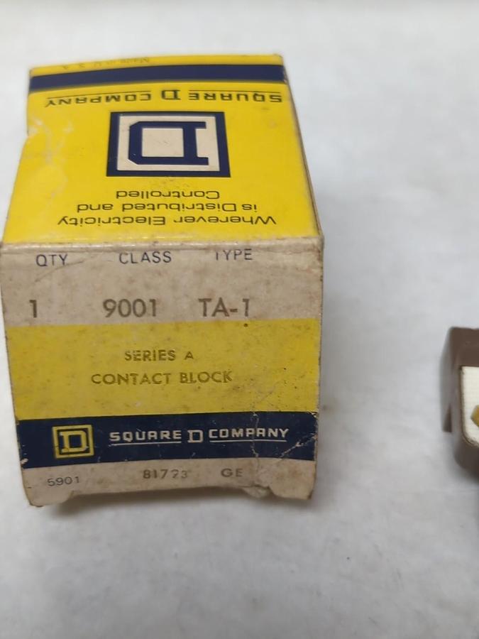 SQUARE D,9001 TA-1,SERIES A CONTACT BLOCK NOS