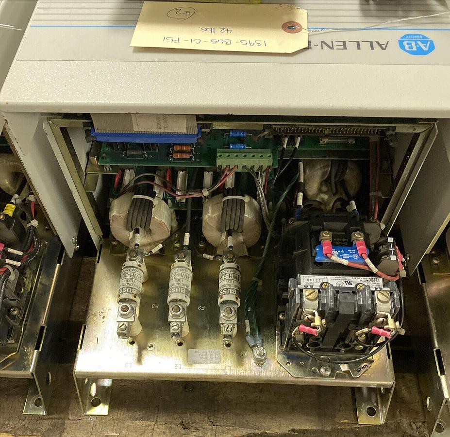 Used ALLEN BRADLEY,1395-B65-C1-P51,DC DRIVE 460 VAC INPUT 500 VDC OUTPUT 5 HP