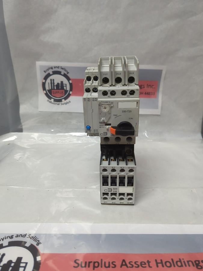 Used C3 CONTROLS,330-T25,MOTOR PROTECTION CIRCUIT BREAKER + S09 10E ASSEMBLY