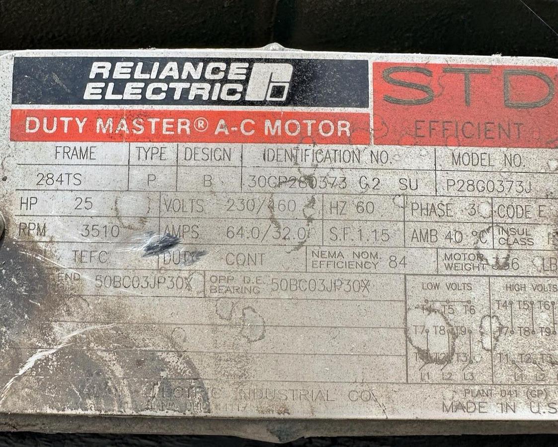 Used Lamson,E4-AD,650 CFM 20HP Multi Stage Centrifugal Blower