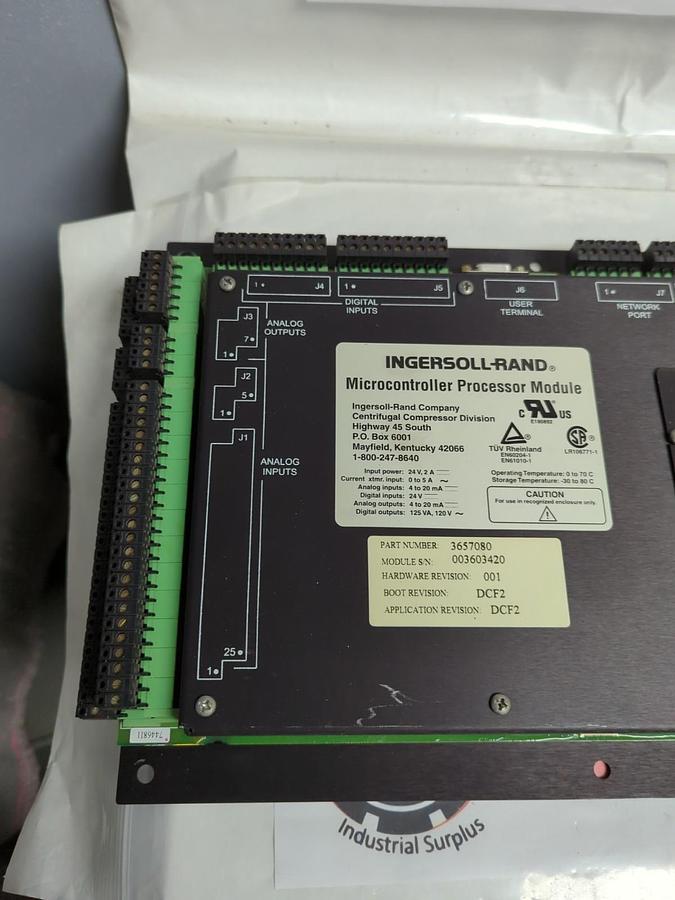 Used INGERSOLL RAND,3657080,MICRO CONTROLLER PROCESSOR MODULE PRE-OWNED
