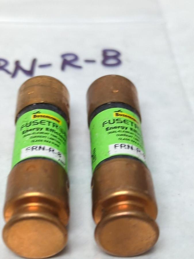 Used COOPER BUSSMANN,FRN-R-8,FUSETRON 8 AMP FUSE LOT OF 2 PRE-OWNED