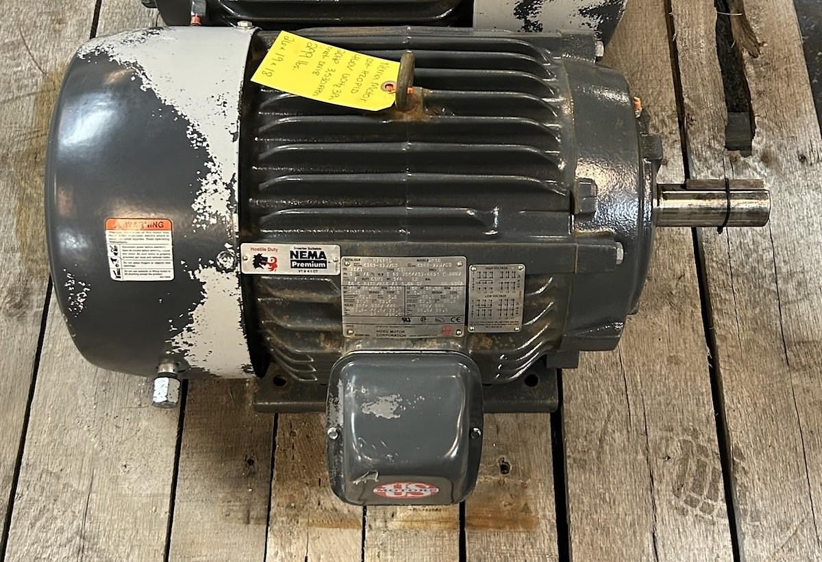 Used US MOTORS,H20P1D,HOSTILE DUTY MOTOR 20HP 3530RPM 460V 3PH 256T FRAME