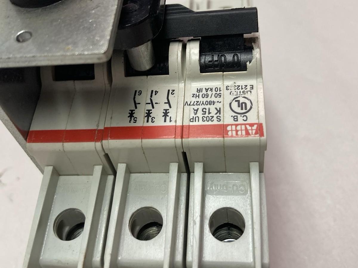 Used ABB,E 212323,3-Pole Circuit Breaker 50/60Hz 10kA
